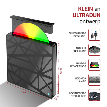 Externe CD/DVD Speler Met Brander