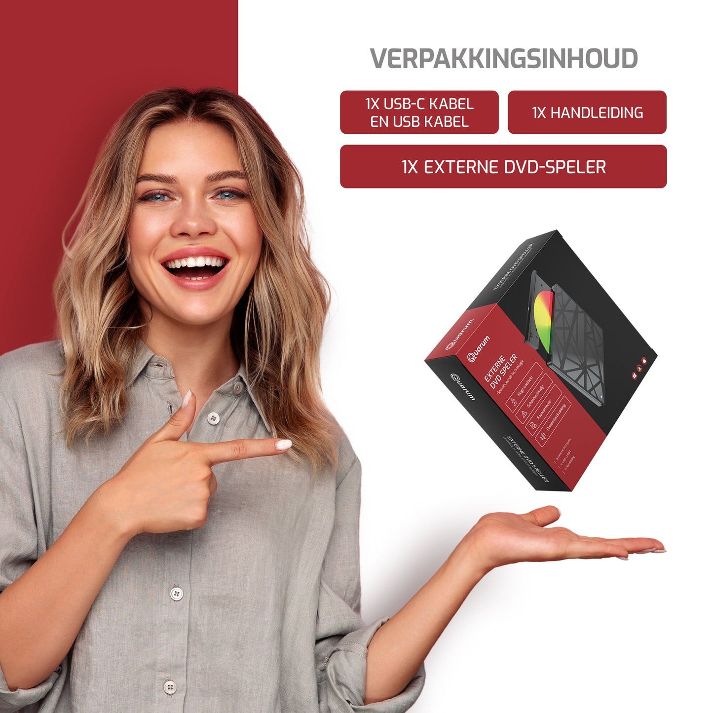 Externe CD/DVD Speler Met Brander