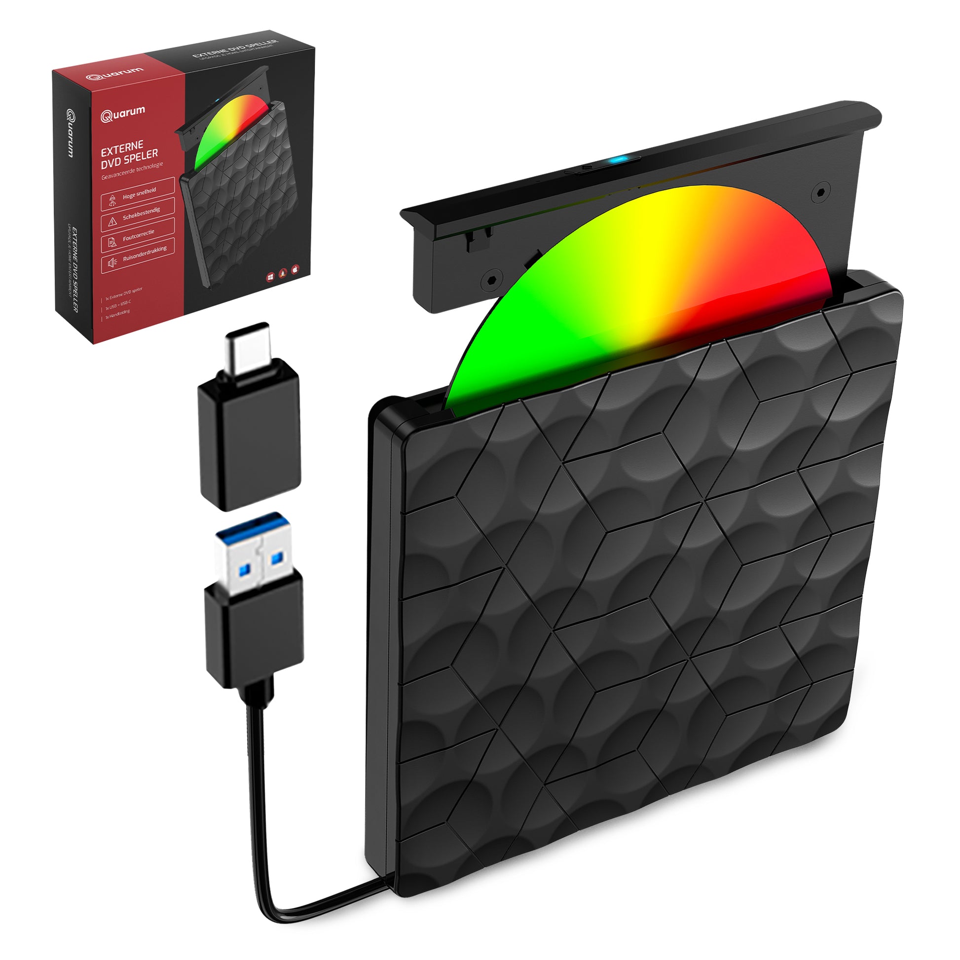 Externe CD/DVD Speler Met Brander