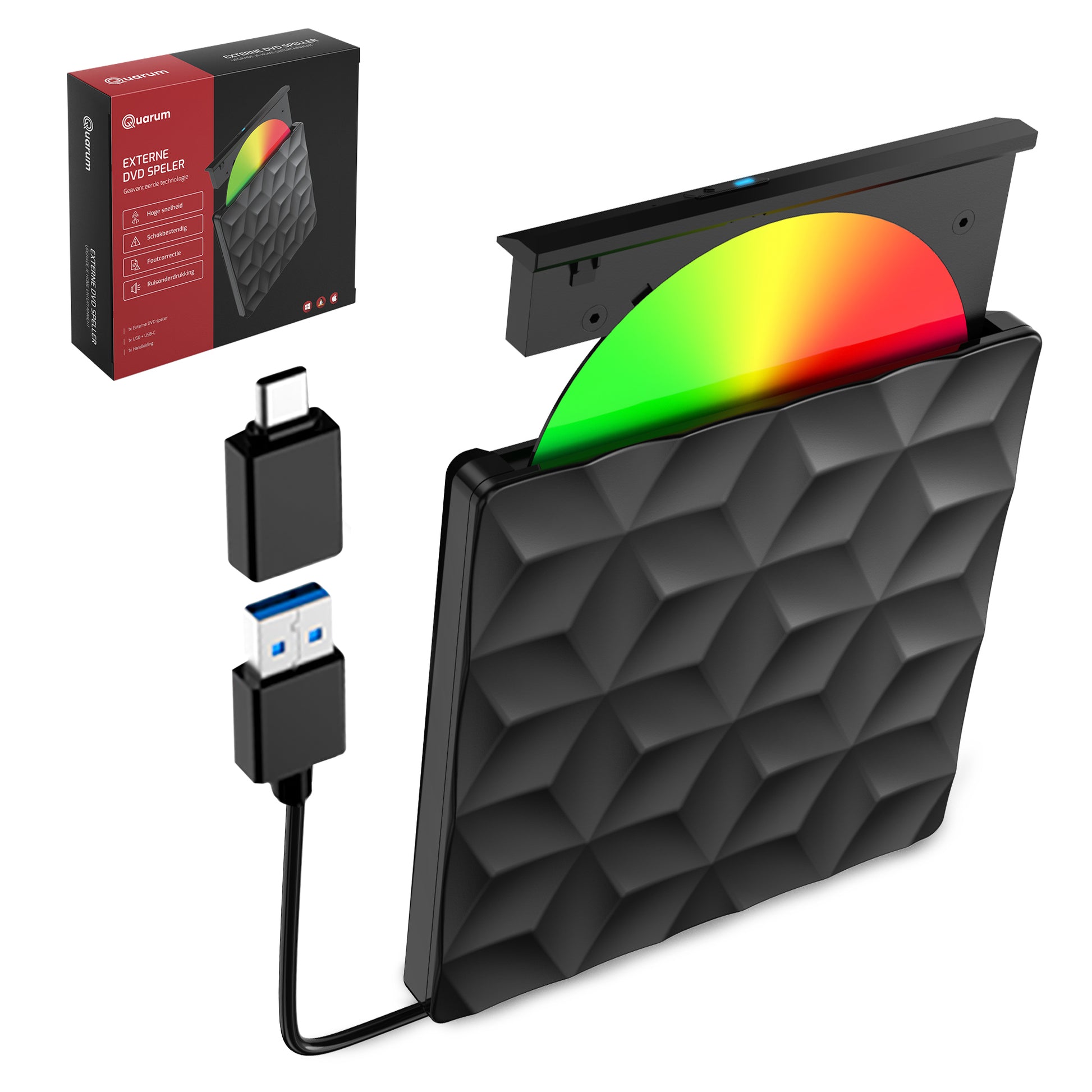 Externe CD/DVD Speler Met Brander