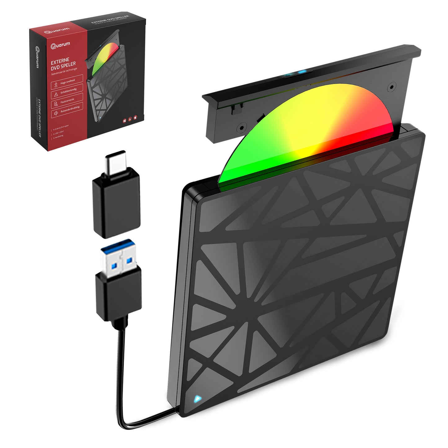 Externe CD/DVD Speler Met Brander